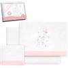 Interbaby - Set di lenzuola per lettino 60 x 120 cotone 100% | lenzuolo per lettino in flanella, caldo, morbido, con lenzuolo con angoli, piano di lavoro e federa per cuscino, ideale per l'inverno |