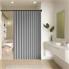 XUEQXUE Tende per Armadio a Fisarmonica 135 x 235 cm Divisorio per Stanza, Isolamento Termico, per La Privacy Tende Oscuranti for Porta per Bagno, Camera da Letto, Grigio