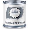 Lausitzer Farbwerke pittura per piscina tradizionale pittura per piscina Rivestimento per vernice per pavimenti in cemento impermeabile in Blu Bianco Grigio Verde Verde acqua Grigio chiaro antracite (1 L, antracite) Laus