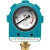 XYCHAO Interruttore a pressione per pompa dell'acqua da 1,5 kW, fotoelettrico, digitale, intelligente, NPT 1, 2, IP65, con manometro, controllo della pompa regolabile, 220 V, blu