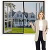 WYRHT Zanzariera Magnetica 65x65cm Zanzariera Magnetica Adesivo Tenda Porta personalizzabile Traspirante Nero