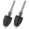 Mesee - Mini mandrini per trapano senza chiave, 0,3-3,4 mm, universale, a cambio rapido, adattatore convertitore per smerigliatrice elettrica Dremel, gambo rotondo da 3 mm