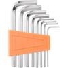QUARKZMAN 8Pz Set di Chiavi a Brugola 1.5/2/2.5/3/4/5/5.5/6mm 45# in Acciaio a L Metriche Chiave Torx Esagonali Set Attrezzi per Riparazioni a Casa per Bici e Moto