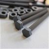 Caterpillar Red 50 x bulloni PVC grigi a testa esagonale M6 x 60 mm, dadi e rondelle