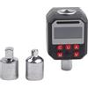 EfforPrac Adattatore di coppia digitale da 1/2 pollici, misuratore di coppia, tester con display LCD, allarme preimpostato a 80 90 100% di archiviazione dei dati 10-200 Nm ± 2 percento di precisione supporta (1