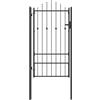 vidaXL Cancello per recinzione ASTEN 100 x 175 cm Metallo Bloccabile