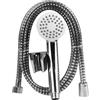Urban Living DOCCIA & BAGNO - SET DOCCIA FLESSIBILE 1,5 M POMEAU 1 JET IN ABS SUPPORTO CROMO