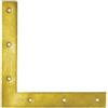 Screws City Piastra angolare a L, 200 mm x 200 mm x 30 mm, connettore per staffe angolari piatte, spessore 2,5 mm, in acciaio zincato giallo NA2 (confezione da 4)