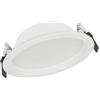 Ledvance Downlight Alu Faretto da Incasso, 150 14W, Luce Calda, 3000K IP44, Bianco