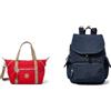 Kipling ART, Tote Bag, Donna, Rosso (True Red C), Taglia unica City Pack S, Zaino Donna, Blu (Blue Blue 2), Taglia unica