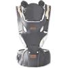 SONARIN Multifunzionale 3 in 1 Marsupio Neonati con Sedile,Portantina Ergonomico Traspirante Porta Bambino Fascia Porta Bebè Multi-Posizioni per Neonati Bambini 0-36 Mesi(Grigio)