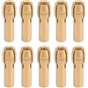 Auratrove Set di mandrini per mini trapano, 10 adattatori per utensili rotanti a 4 ganasce in ottone per trapani da 0,5-3,2 mm, compatibile con smerigliatrici elettriche e progetti di hobby