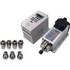 MTHCKXJBSUZ Kit Motore Mandrino, Mandrino for macchine utensili CNC 1500w 1.5kw 24000 RPM ER11 motore di raffreddamento ad aria VFD 7 pinze （1-7mm）