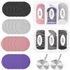 TINA.WIN Dischi abrasivi per pedicure, 25 mm, 120 tappi abrasivi, fresa per unghie con 2 inserti in acciaio inox, set di dischi abrasivi per pedicure, grana 80/120/180/240, per rimozione calli e cura dei piedi