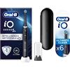 Oral-B Spazzolino Elettrico iO5N e Ultimate Clean Testine Spazzolino Elettrico, 1+6 Testine, 1 Spazzolino, Sensore di Pressione, 5 Modalità di Spazzolamento, Custodia da Viaggio, Nero, Idea Regalo