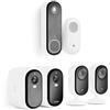 Arlo Kit Completo di Sicurezza per la Casa Arlo 2K (XL Telecamera (2), Essential 2 Indoor (2), Videocitofono & Campanello), 2K, Visione Notturna, Luce, Sensore di Movimento, Prova Inclusa Arlo Secure
