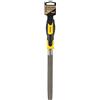 RHINO - Grattugia per metalli 1/2 rotonda 200 mm - Lima per metalli 1/2 rotonda con manico bimateriale - Lunghezza 200 mm - Garanzia 5 anni - Consente di realizzare tutti i tipi di lavori di finitura