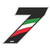 4R Quattroerre.it 4R Quattroerre Numero Racing 7 Piccolo, Flag, 6,5 x 7,5 cm