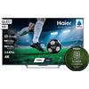 HAIER H65S90GUX TV D-LED, SMART TV, 65 ", Processore CPU ARM Advanced Multi-Core Cortex A73; GPU Mali G52 MC1 550Mhz, Silver, Classe D