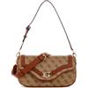 GUESS borsa a tracolla Dea Flap Shoulder Bag Latte Logo beige