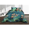 Le linge de Jules Amelia - Copripiumino 220 x 240 + 2 federe in puro cotone a 57 fili