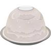 Nordic Lights Nordic Light Stencil Night Shade Tealight Piatto | Pizzo Idea Regalo | Accessori per candela, Bianco Fantasia Taglia Unica