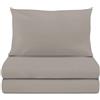 KASANOVA NUOVO COTONE 1/2 LETTO QUADRATO COMPLETO GRIGIO