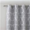 Catherine Lansfield damascato jacquard con occhielli, argento, 167,6 x 228,6 cm, Tessuto, Argento, 66x90 inch