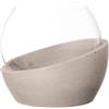 Villeroy & Boch - NewMoon Home portacandelina, 12x12x10,5cm, cristallo,cemento