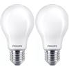 Philips Lampadina LED Goccia, 2 Pezzi, Equivalente a 60W, Attacco E27, Luce Bianca Calda, non Dimmerabile (Confezione da 2)