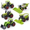 LTFIOON Set di 5 Trattori Giocattolo, Veicoli Agricoli Miniaturizzati per Bambini con Mietitrebbia e Camion - Trattori Miniaturizzati per Bambini da 3 Anni, Regalo Compleanno per Bambini e Bambine