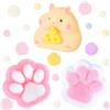 AWAVM Set di 3 Squishy Anti Stress 2 Biscotti Squishy Kawaii 1 Giocattoli Squishy Zampa di Gatto Yoyo Mochi Squishy Regalo Carino Compleanno Festa o Natale Giocattolo Sensoriale Decompressione Bambino