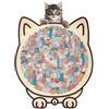 Zhixan Puzzle da 135 pezzi per gatti in legno per adulti, design a forma di gatto in colori mandorle, puzzle creativo in legno come regalo decorativo per gli amanti dei gatti