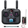 Yahboom Trasmettitore e ricevitore RC a 10 canali da 2,4 GHz FHSS e ricevitore a 10 canali con scatola per drone FPV, aereo RC, barca, auto, elicottero, 300-800 m (con ricevitore SBUS)