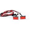 Levigo RC - Luce di direzione laterale rettangolare per RCDream 1:8/1:10, accessori di aggiornamento RC indicatore laterale LED (rosso)