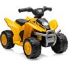 RELAX4LIFE Quad Elettrico per Bambini con Licenza CAT 6V, a 4 Ruote per Bambini Alimentato a Batteria con Fari LED, Effetto Sonoro di Avviamento, Clacson, Guida,da 18 a 36 Mesi