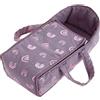 howa Borsa Porta Bambole Rainbow 48 cm per Bambole 29522 | Borsa porta bambole per bambole fino a 48 cm, in tessuto color malva, morbidamente imbottita, con cerniera.