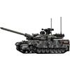 JUCYJULY Blocco di costruzione Carro armato da combattimento Moderno - 66058 Leopard 2A7 Tank Mattone da costruzione, Giochi di costruzione Panzer