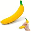 Henjunu Sqweezy - Sqweezy - Banana Squishy gigante elasticizzata, XXL