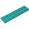 XYEIUGO 3034 Piastra Base Piastra 2x8 50 Pezzi GDS-513 compatibile con Lego Mattoncini da Costruzione Colore Dark Turquoise