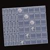 MUDOR PVC Free Coin Binder Sleeves, 150 tasche porta monete | 5 fogli da 35 mm per collezionare monete con 9 fori, per album e monete, idea regalo per papà