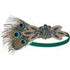 Cucudy Costume da donna e da uomo, stile retrò, stile anni '20, costume da mafia gatsby Art Deco Flapper Party 1920s Gatsby gioielli da donna boa di piume accessori per ballo di fine anno
