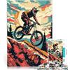 LKASGCBY Puzzle da 1000 pezzi per adulti Mountain bike Trail Biking Allena il tuo cervello e le tue mani è ideale come regalo per tutta la famiglia 52x38cm