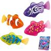 Generic Pesce nuotatore luminoso attivato dall'acqua, giocattolo elettronico da bagno for pesci domestici, funzione luminosa robotica for il nuoto, illuminazione a LED | Giocattolo da bagno(8 pcs)