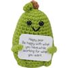 LATRAT Pocket Hug - Patata positiva, creativa, in lana lavorata a maglia, idea regalo motivazionale, per amici, feste, decorazione incoraggiamento (Pera verde chiaro)
