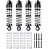 Runup 33 mm, 36 mm, 38 mm, 43 mm, 48 mm, ammortizzatore ad olio Big Bore per AXIAL SCX24 FMS FCX24M 1/24 RC Car Upgrade (38 mm)