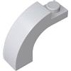 XYEIUGO 6005 Mattone Arcuato Arco 1x3x2 Parte Superiore Curva 50 Pezzi GDS-719 compatibile con Lego Mattoncini da Costruzione Colore Gris blanc