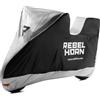 REBELHORN Shelter Top Case Telo per Moto | Poliestere Resistente | Compatibile con Baule per Moto | Due Fori per Catena Antifurto | Vestibilità Aderente