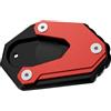 SFETDYOSI Per SUZUKI Per VSTROM 800DE Per V-STROM 800 DE 2023-2025 Accessori Moto Cavalletto Laterale Piede Estensione Ingranditore Piastra Pad(Red NoLogo)