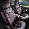 GIOVANNI BUTTI Coprisedili universali per auto e SUV - Coprisedili anteriori premium per auto in velluto, nero-rosso, compatibili con airbag, rivestimento sedile, coprisedile auto, set sedili